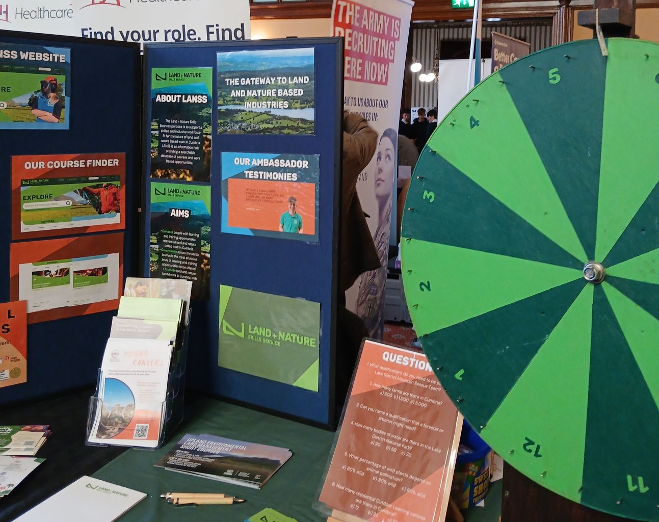 Spin wheel and questions